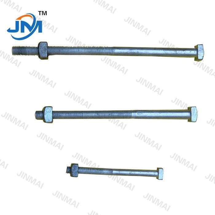 Kub ci galvanized square taub hau bolts