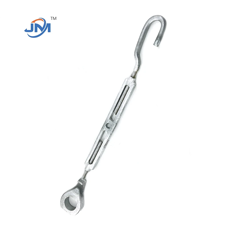 Kub - dip galvanized qhib lub cev turnbuckle bolts