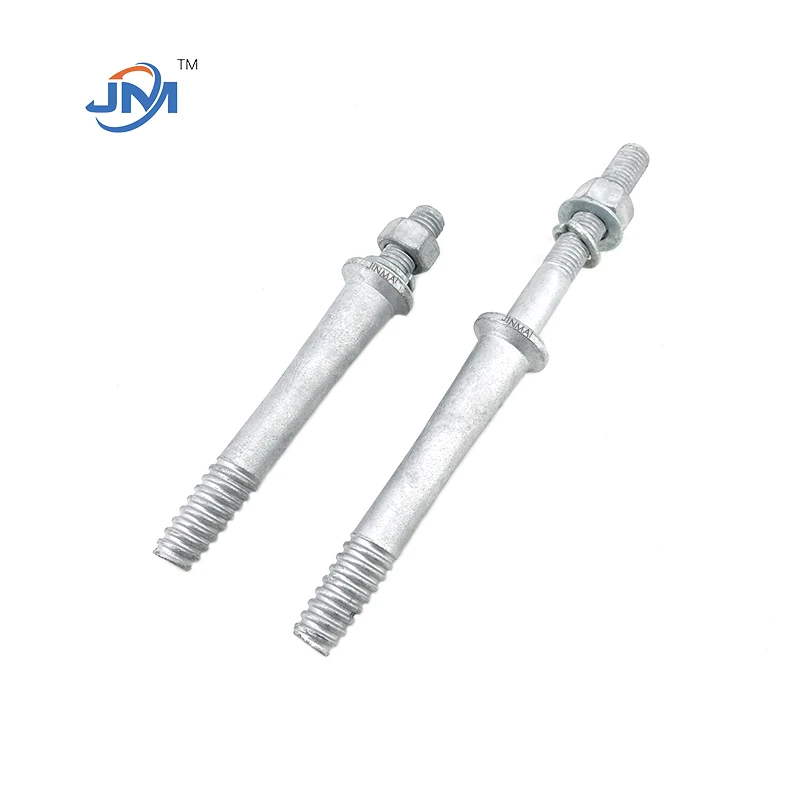 Kub - dip Galvanizing Steel Hlau Pin / Insulator spindle