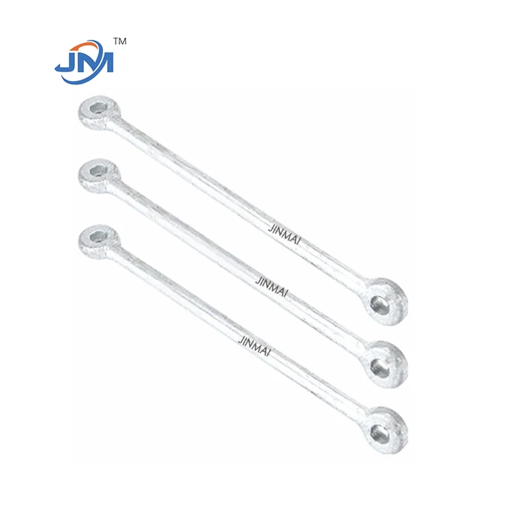 Kub Dip Galvanized Rub Qws Thiab Thimble Clevis