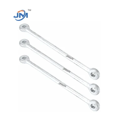 Kub Dip Galvanized Rub Qws Thiab Thimble Clevis